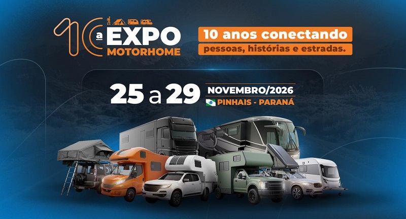 Expo Motorhome chega à 10ª edição consolidando-se como a maior feira de campismo e caravanismo da América Latina