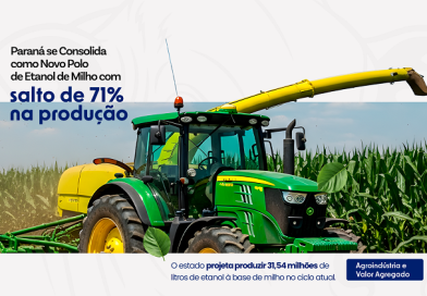 Paraná se Consolida como Novo Polo de Etanol de Milho com Salto de 71% na Produção