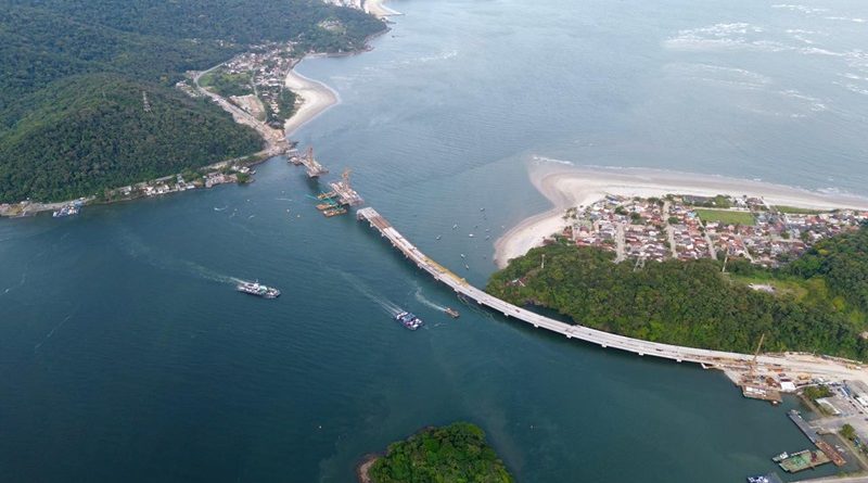 Ponte de Guaratuba chega a 80% de execução e obras seguem em ritmo acelerado Ponte de Guaratuba chega a 80% de execução e obras seguem em ritmo acelerado