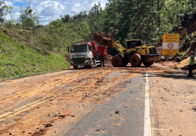 Rodovias estaduais têm trechos interditados devido a estragos das chuvas e obras Rodovias estaduais têm trechos interditados devido a estragos das chuvas e obras