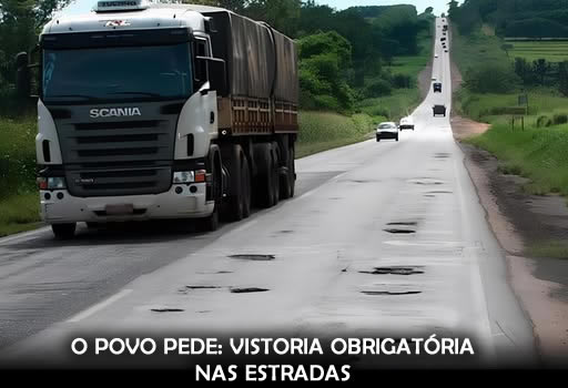 Vistoria sim, mas nas estradas